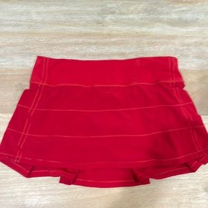 Lululemon Pace Rival Red Skirt Size 6